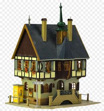 3D computer graphics House 3D modeling - Retro castle 