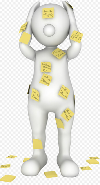 3D computer graphics Illustration - Thinking of 3D people 
