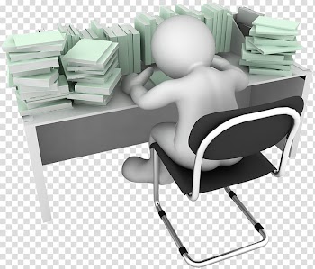 3D computer graphics , Little whites work hard transparent background PNG clipart