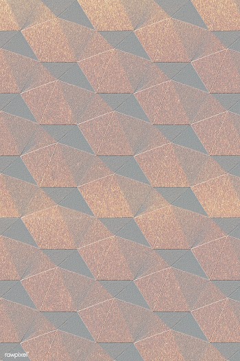 3D copper paper craft heptagonal patterned background | Free  illustration - 2358297