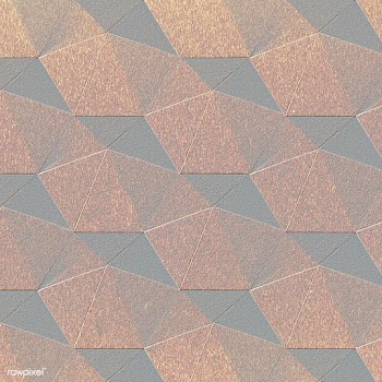 3D copper paper craft heptagonal patterned background | Free  illustration - 2358300