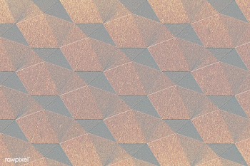 3D copper paper craft heptagonal patterned background | Free  illustration - 2358302