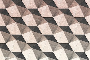 3D copper paper craft heptagonal patterned background | Free  illustration - 2361646