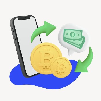 3D cryptocurrency trading smartphone, finance | Free Photo - rawpixel