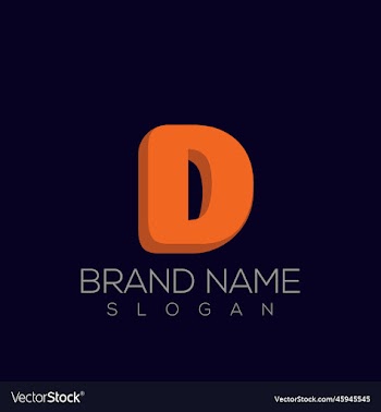 3d d logo - 3d letter d logo design