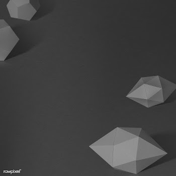 3D dark gray elongated hexagonal bipyramid and gray pentagon dodecahed.. | Free  illustration - 2353880