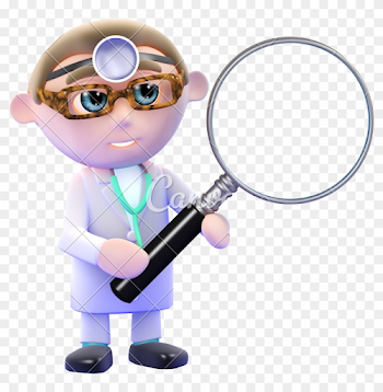 3d Doctor With Magnifying Glass - Doctor With Magnifying Glass ...