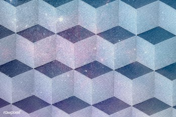 3D dull pastel paper craft cubic patterned background | Free  illustration - 2351773