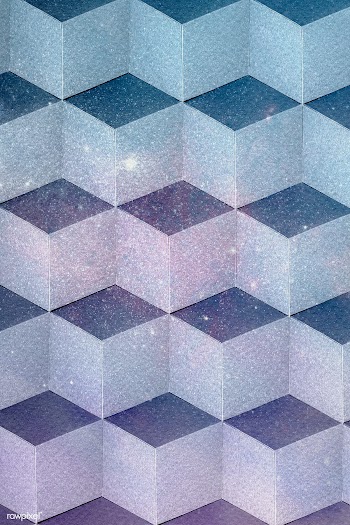 3D dull pastel paper craft cubic patterned background | Free  illustration - 2351775