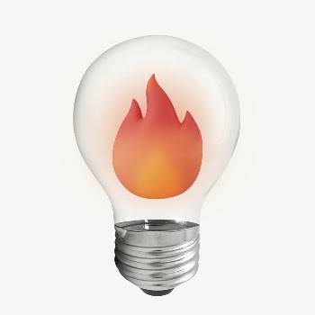 3D flame icon light bulb | Free Icons - rawpixel