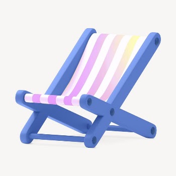 3D folding chair, summer concept | Free Photo - rawpixel