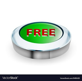 3D free button vector image