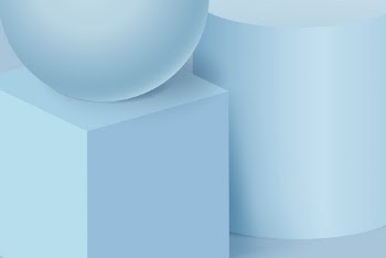 3D geometric background, pastel blue | Free PSD - rawpixel