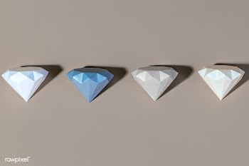 3D geometric diamond shape set on a beige background | Free  photo - 2339318