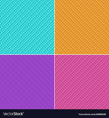3d geometric pattern background set pink orange vector image