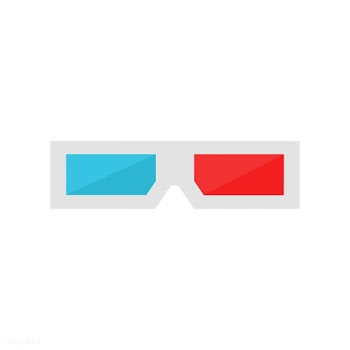 3D glasses isolated graphic illustration | Free stock vector - 429387