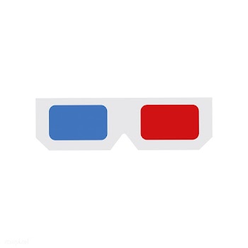 3D glasses isolated graphic illustration | Free stock vector - 429401
