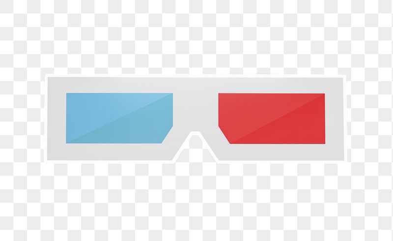 3D glasses png sticker, transparent | Free PNG - rawpixel