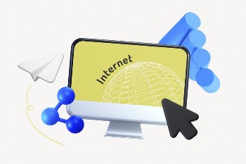 3D global connection, computer screen | Free Photo - rawpixel