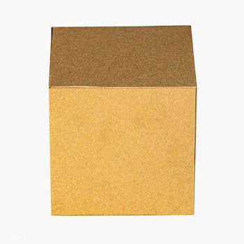 3D golden cubic shaped paper craft design element | Free  transparent png - 2341083