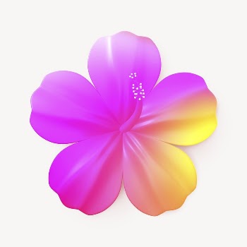3D gradient hibiscus, summer concept | Free Photo - rawpixel