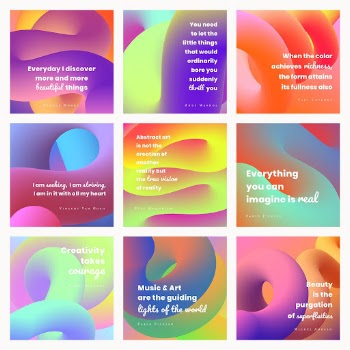 3D gradient Instagram post template, | Free PSD Template - rawpixel
