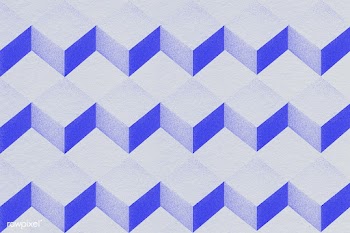 3D gray and indigo paper craft cubic patterned background | Free  illustration - 2358085