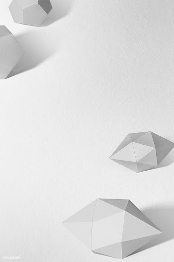 3D gray elongated hexagonal bipyramid and gray pentagon dodecahedron d.. | Free  illustration - 2354005