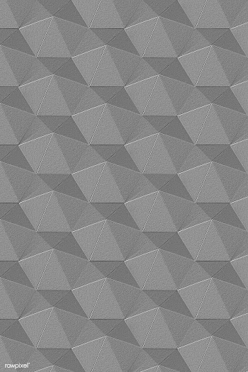 3D gray paper craft heptagonal patterned background | Free  illustration - 2361632