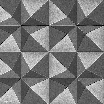 3D gray paper craft pentahedron patterned background | Free  illustration - 2354603