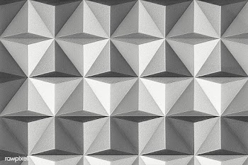 3D gray paper craft tetrahedron patterned background  design element | Free  transparent png - 2351193