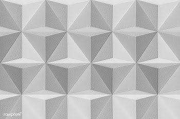 3D gray paper craft tetrahedron patterned background | Free  illustration - 2351421