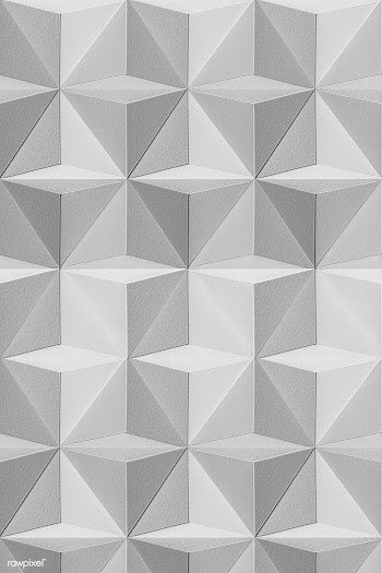 3D gray paper craft tetrahedron patterned background | Free  illustration - 2351430