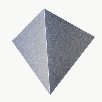 3D gray pyramid paper craft design element | Free  transparent png - 2341110