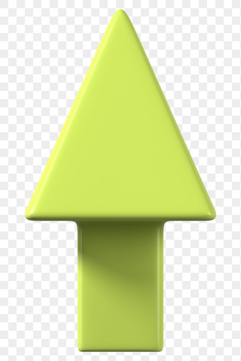 3D green arrow png up direction | Free PNG - rawpixel