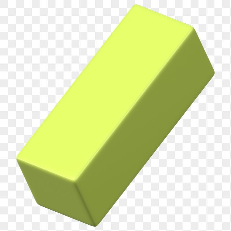 3D green cuboid png, geometric | Free PNG - rawpixel