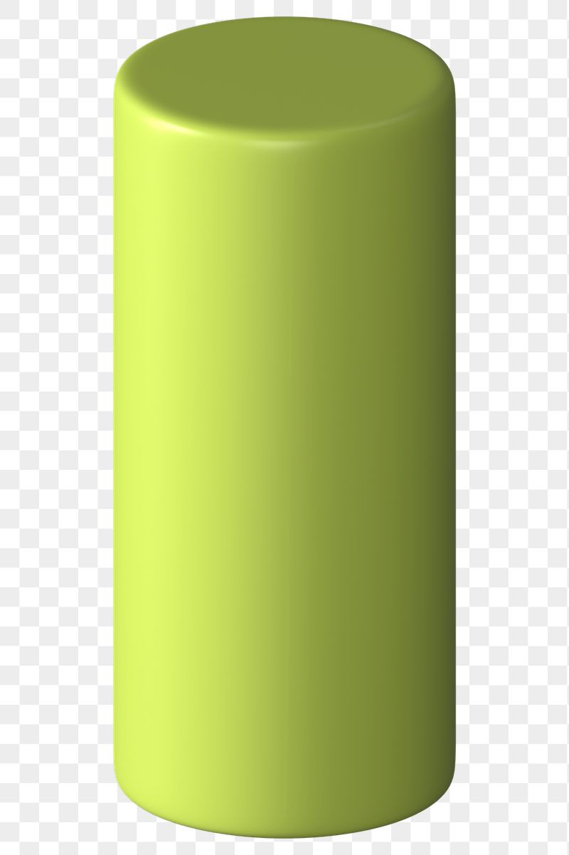 3D green cylinder png geometric | Free PNG - rawpixel