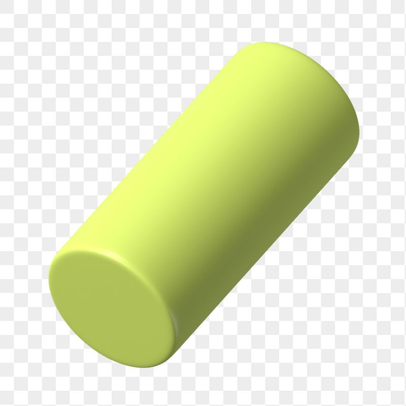 3D green cylinder png geometric | Free PNG - rawpixel