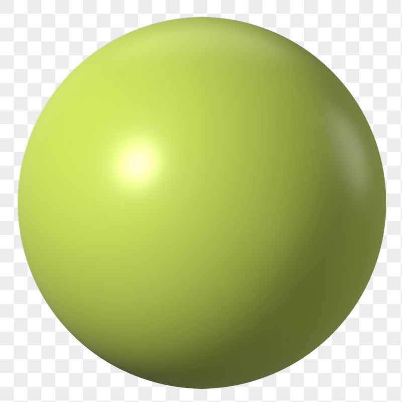3D green sphere png geometric | Free PNG - rawpixel