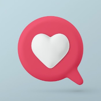 3D heart speech bubble, love | Free Photo - rawpixel