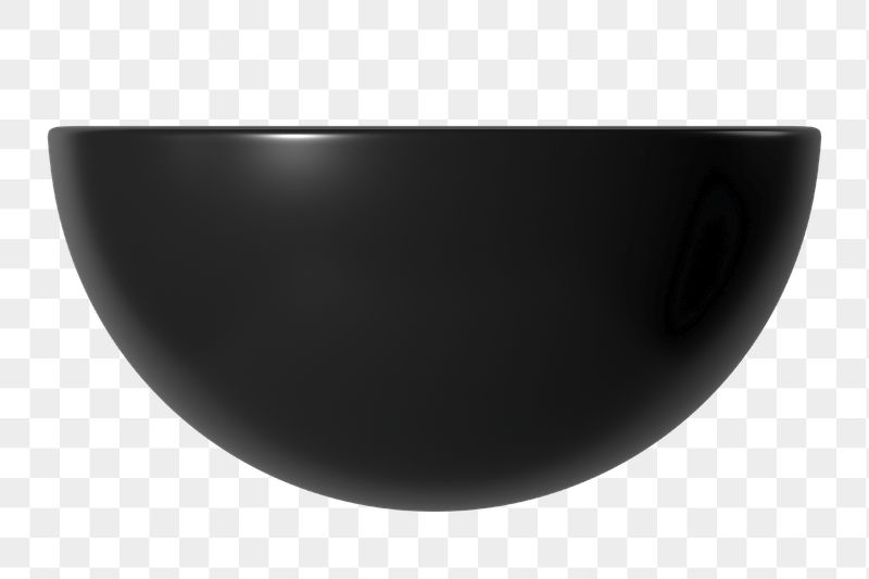 3D hemisphere png, black geometric | Free PNG - rawpixel