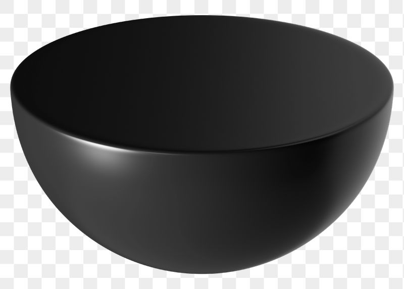 3D hemisphere png, black geometric | Free PNG - rawpixel