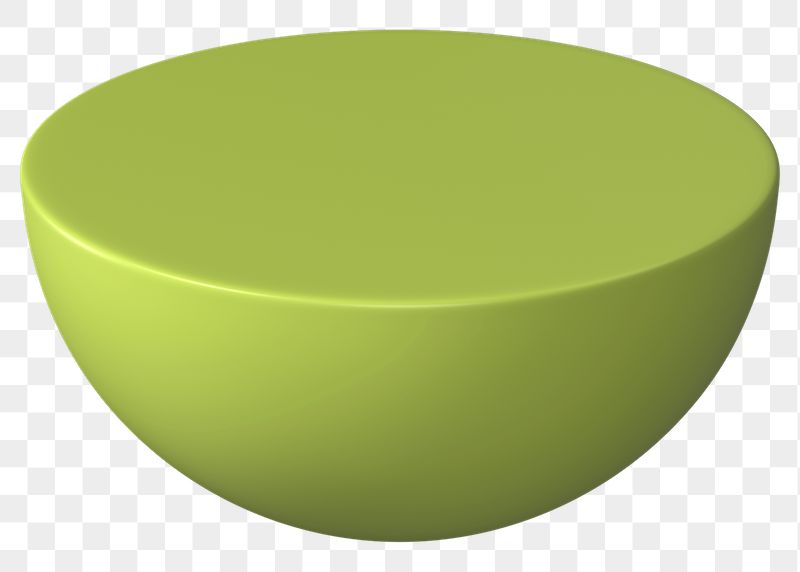 3D hemisphere png, green geometric | Free PNG - rawpixel