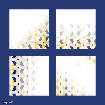 3D hexagonal pattern background collection | Free stock vector - 592071