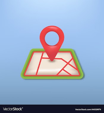 3d icon bubbles map location