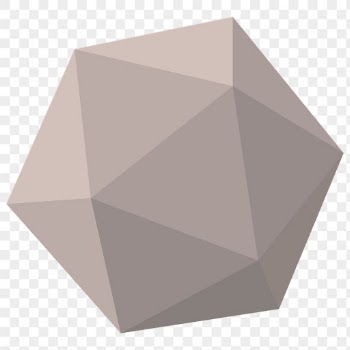 3D icosahedron png element, geometric | Free PNG Sticker - rawpixel