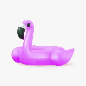 3D inflatable flamingo floatie, summer | Free Photo - rawpixel