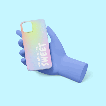 3D iPhone case mockup, pastel | Free PSD Mockup - rawpixel