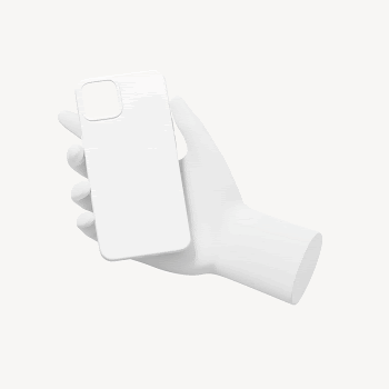 3D iPhone case mockup, white | Free PSD Mockup - rawpixel