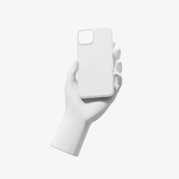 3D iPhone case mockup, white | Free PSD Mockup - rawpixel